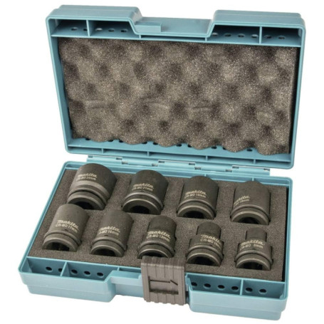 Coffret de 9 Douilles Makita pour Boulonneuses à Choc 1/2'' - D-41517