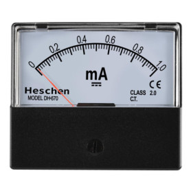 Heschen Ampèremètre DH-670 pour courant DC 0-1 mA