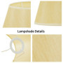 Lampe de Table Beige DULEE avec Abat-jour Élégant