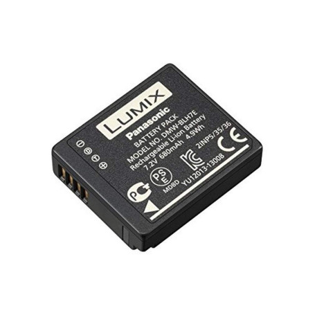 Batterie Rechargeable Panasonic DMW-BLH7E pour Lumix - 680mAh, Noir