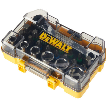 Coffret de Vissage Dewalt 24 Pièces - Douilles et Embouts Robustes