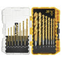 Lot de 21 Forets DEWALT en Nitrure de Titane avec Système de Rangement ToughCase+