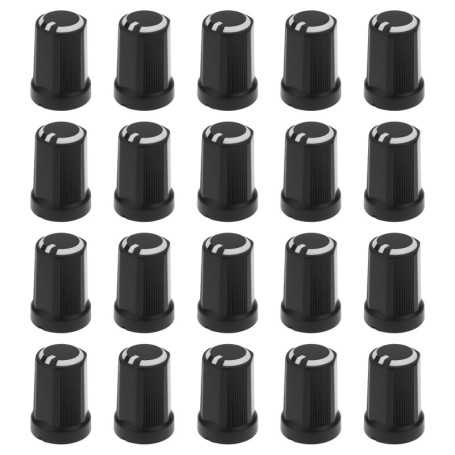 Lot de 20 Boutons de Potentiomètre en D pour Guitares Électriques