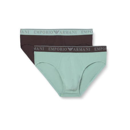Lot de 2 Slips Emporio Armani pour Hommes - Marron XL