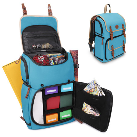 Sac à Dos ENHANCE Designer pour Cartes à Collectionner - Bleu