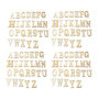 Lot de 104 Lettres en Bois Brut pour Loisirs Créatifs - Alphabet A à Z
