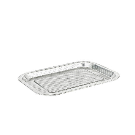 Plaque de Cuisson Perforée en Acier Inox 304 - 20x27 cm