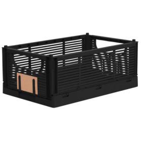 Boîte Pliante Noir Brandsseller - Panier de Rangement Empilable