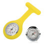 Montre Gousset d'Infirmière en Silicone Jaune - Accessoire Pratique et Élégant