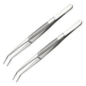Pinces à Épiler Professionnelles en Acier Inoxydable - Lot de 2