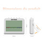 Thermomètre Hygromètre Numérique GRIFEMA avec Rétroéclairage et Horloge
