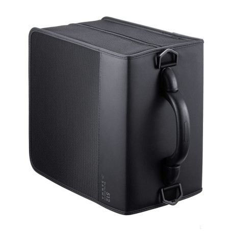 Pochette de Rangement SANWA pour 512 CD/DVD - Étui Portable Noir avec Poignée