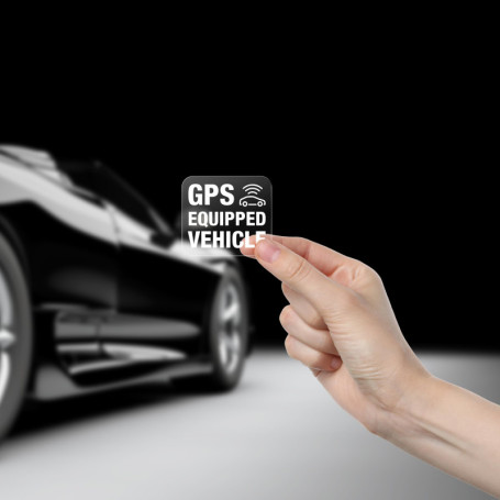 Lot de 4 Autocollants Antivol Discrets pour Véhicules