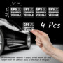 Lot de 4 Autocollants Antivol Discrets pour Véhicules
