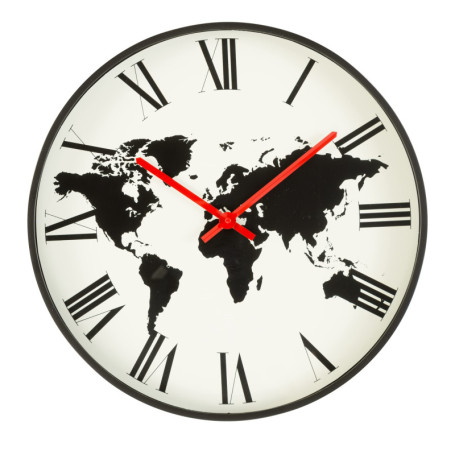 Horloge Murale Moderne Baroni Home en PVC Silencieuse - 40x40 cm