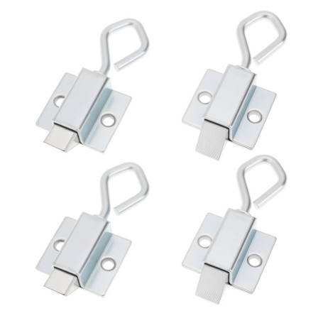 Lot de 4 loquets à ressort pour portes et clôtures - SG Store
