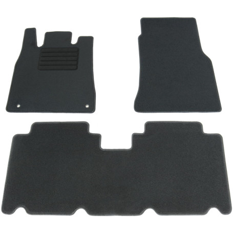 Tapis de Sol Velours Noir pour Mercedes Classe A W168 - Set de 3 pièces
