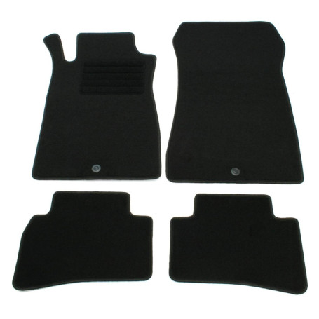 Lot de 4 Tapis de Sol en Velours Noir pour Mercedes Benz CLK