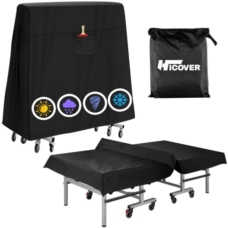 Housse de Table de Ping-Pong Imperméable HICOVER - Protection Intérieure et Extérieure
