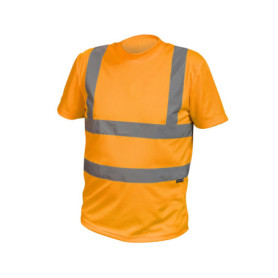 T-Shirt de Sécurité Haute Visibilité Orange Högert Technik - Manches Courtes