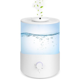 Humidificateur d'Air Romon 2.5L Blanc avec Diffuseur d'Huiles Essentielles
