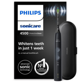 Philips Sonicare ProtectiveClean 4500 - Brosse à dents électrique noire avec capteur de pression