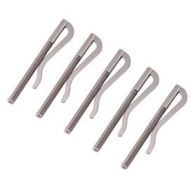 Lot de 5 Pinces à Billets en Acier Galvanisé - Clips Organisateurs Argent