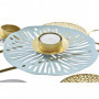 Pot à Bougie DKD Home Decor Miroir Doré Métal Menthe Nénuphar (54 x 33 x 8 cm) 92,99 €