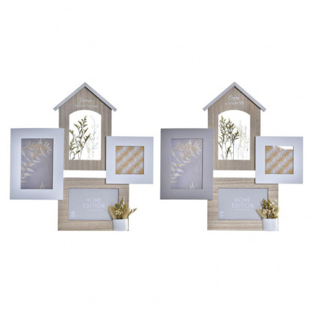 Cadre photo DKD Home Decor Bois Naturel Plante (39 x 3 x 41 cm) (2 Unités) 142,99 €