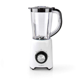 Blender NEDIS 800 W avec 2 Vitesses - 1.5 L Blanc et Noir