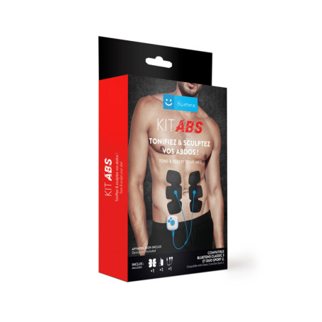 Kit Abs Bluetens : Électrodes et Clip pour Tonification Abdominale