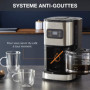 Cafetière Programmable Krups Inox 1,25L - 15 Tasses avec Écran Digital