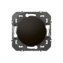 Bouton-Poussoir Noir Legrand Dooxie pour Éclairage et Sonnette