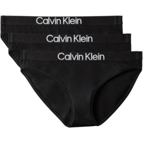 Slip Bikini Femme Calvin Klein - Lot de 3 Noirs Taille S
