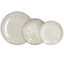 Service de vaisselle Tognana Habana en porcelaine beige pour 6 personnes - 18 pièces