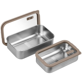 Boîte à Lunch Inox Navaris - Lot de 2, Micro Ondable et Hermétique
