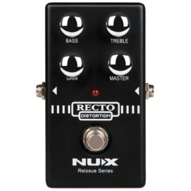 Pédale de Distorsion Nux Recto pour Guitare Électrique - Son Hard Rock et Metal