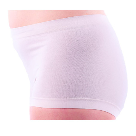 Culotte en Microfibre BODYPERFECT - Boxerino Shorts Femme Respirants Blanc S/M
