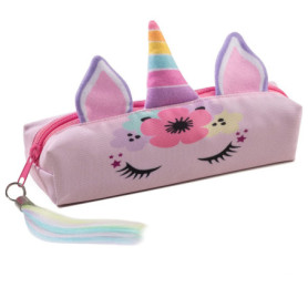 Trousse Licorne Arc-en-Ciel - Organisateur Scolaire et de Toilette