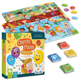 Placote - Cherche et Trouve Les Émotions - Jeu Éducatif pour Enfants de 2 à 5 Ans