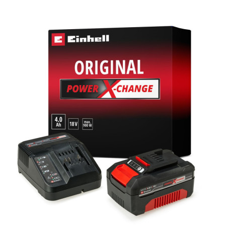 Kit de Démarrage Einhell Power X-Change 4,0 Ah avec Chargeur