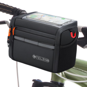 Sacoche de Guidon Isolée QCHMM pour Vélo Électrique - 4L avec Écran Tactile