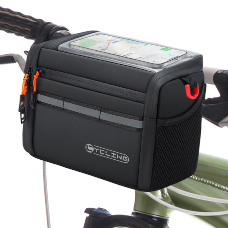 Sacoche de Guidon Isolée QCHMM pour Vélo Électrique - 4L avec Écran Tactile