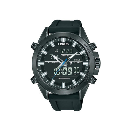 Montre Lorus Casual Homme en Acier Inoxydable et Silicone Bleu
