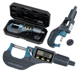 Micromètre Numérique Tolesum - Précision 0.001mm, Plage 0-25mm, Affichage LCD