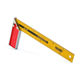 Équerre graduée AUSONIA en aluminium 35 cm pour menuisiers et maçons