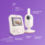 Philips Avent Babyphone Vidéo SCD881/26 - Sécurisé, Vision Nocturne, Audio Bidirectionnel