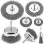 Lot de 7 brosses métalliques SI FANG pour perceuse - Nettoyage efficace