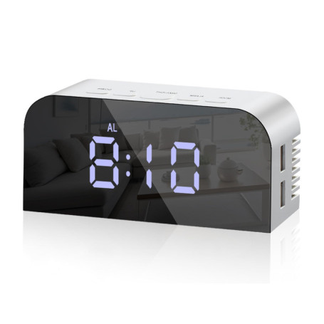 Réveil de Chevet Numérique Vinabo avec Charge USB et Affichage de Température