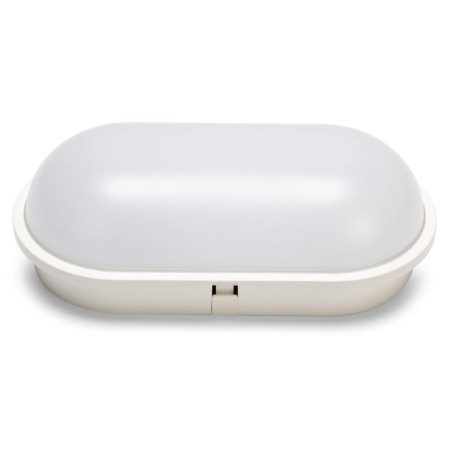 Plafonnier LED Ovale Velamp TARTARUGA-XXL2 Gris Clair